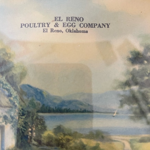 Rustic Brown Framed Cottage Scene with Thermometer - Picture 2 of 5